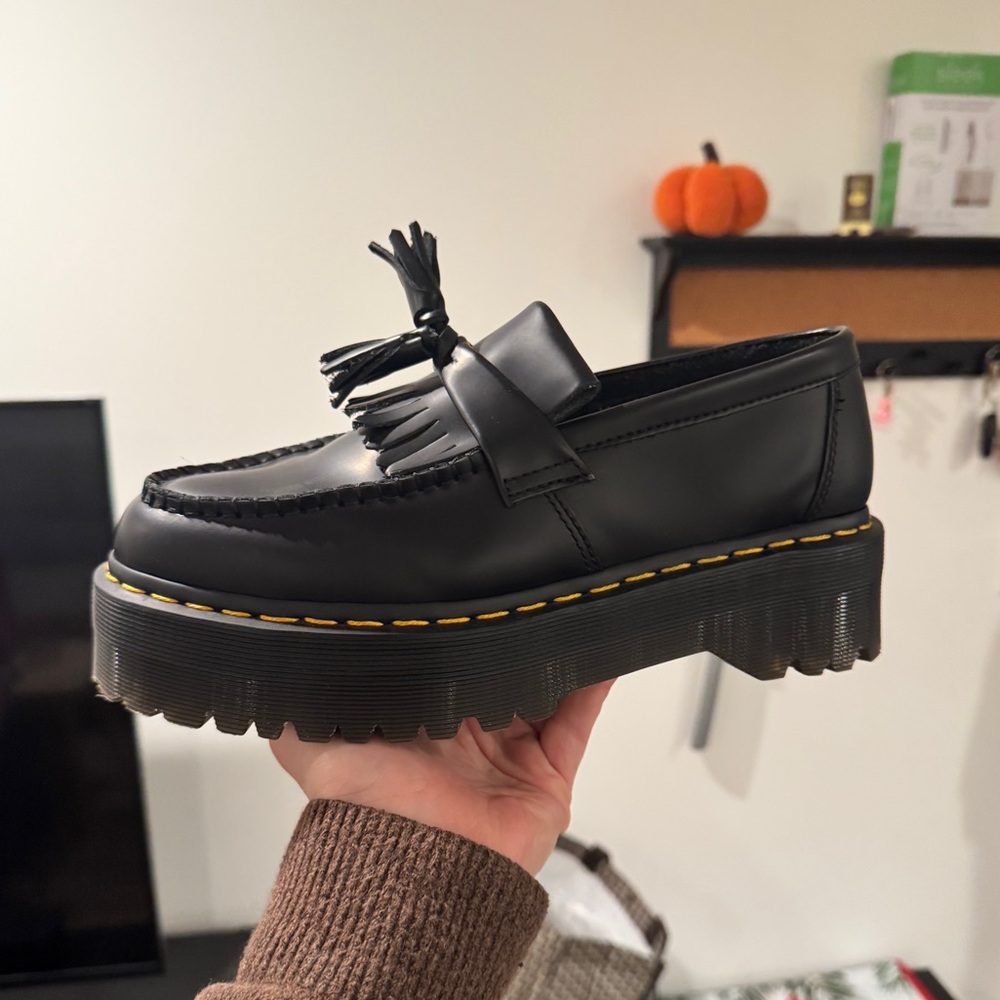 Doc Martens Adrian Quad Leather Platform Loafers